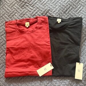 2x NWTs Men's Swet Tailor Red and Black T-Shirts